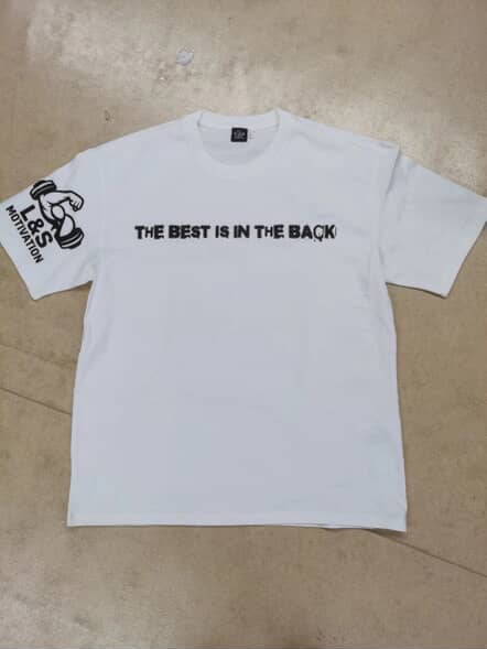 T shirt Oversize L&S Motivation - Blanc